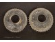 Candle sconces pair Cristal Baccarat NAPIII 19th