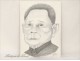 Cartoon drawing Deng Xiaoping J.Mola 1982