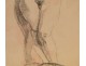 Drawing Nude Woman Study Laigneau Villeneuve Dumas 20th