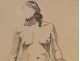 Study Drawing Nude Woman Model Laigneau Villeneuve Dumas 20th