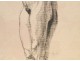 Study Drawing Nude Woman Model Laigneau Villeneuve Dumas 20th