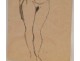 Study Drawing Nude Woman Model Laigneau Villeneuve Dumas 20th