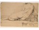 Study Drawing Nude Woman Model Laigneau Villeneuve Dumas 20th