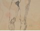 Study Drawing Nude Woman Model Laigneau Villeneuve Dumas 20th
