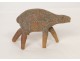 Sandstone Sculpture Sheep Animal Design Vintage Lodereau 1970