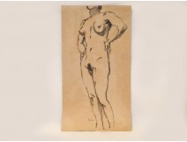 Naked Woman Drawings Study Model Laigneau Villeneuve Wallpaper Dumas