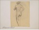 Naked Woman Drawings Study Colarossi 20th