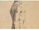 Naked Woman Drawings Study Model Laigneau Villeneuve Wallpaper Dumas
