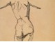 Naked Woman Drawings Study Model Laigneau Villeneuve Wallpaper Dumas