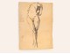 Naked Woman Drawings Study Model Laigneau Villeneuve Wallpaper Dumas