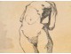 Naked Woman Drawings Study Model Laigneau Villeneuve Wallpaper Dumas