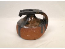 Sandstone Sculpture Pitcher Vase Vintage Design Lodereau 1970