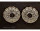 Pair of Baccarat Crystal Candle Bocheches NAPIII 19th