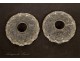 Pair of Baccarat Crystal Candle Bocheches NAPIII 19th
