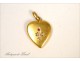 Heart Pendant Metal Gold Gemstones Pearls Flowers 20th