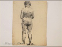 Naked Woman Drawings Study Colarossi 20th