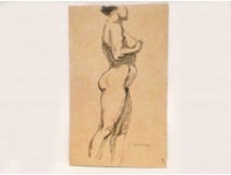 Naked Woman Drawings Study Model Laigneau Villeneuve Wallpaper Dumas