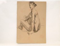 Naked Woman Drawings Study Model Laigneau Villeneuve Wallpaper Dumas