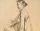 Naked Woman Drawings Study Model Laigneau Villeneuve Wallpaper Dumas