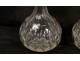 Pair of cut crystal decanters, Crystal of St. Louis nineteenth