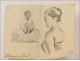 Naked Woman Drawings Study Colarossi 20th