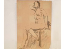 Naked Woman Drawings Study Model Laigneau Villeneuve Wallpaper Dumas