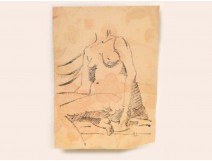 Naked Woman Drawings Study Model Laigneau Villeneuve Wallpaper Dumas