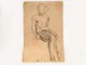 Naked Woman Drawings Study Model Laigneau Villeneuve Wallpaper Dumas