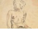 Naked Woman Drawings Study Model Laigneau Villeneuve Wallpaper Dumas