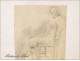 Naked Woman Drawings Study Colarossi 20th