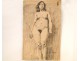Naked Woman Drawings Study Colarossi 20th
