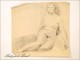 Naked Woman Drawings Study Colarossi 20th