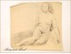 Naked Woman Drawings Study Colarossi 20th