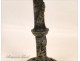 Flowers Art Nouveau Pewter candlestick 19th