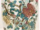 Chinese porcelain vase, decorated with a bird and chrysanthemums, late nineteenth