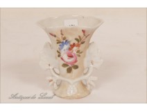 Flower Vase Porcelain Gilding Paris 19th NAPIII