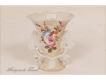 Flower Vase Porcelain Gilding Paris 19th NAPIII