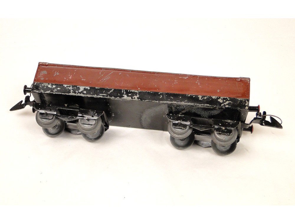 VB trains HO wagon plat et cage PINDER avec un zèbre en boite d