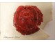 5 Seals Wax Seal Coat of Arms 19th