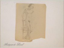 Naked Women Drawings Study Colarossi 20th