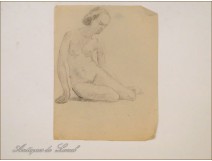 Naked Women Drawings Study Colarossi 20th