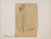 Naked Women Drawings Study Colarossi 20th