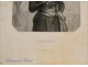 Portrait engraving Lazare Carnot Battle Wattingnies 19th