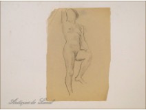 Naked Women Drawings Study Colarossi 20th