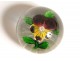 Clipboard, Baccarat crystal sulfide or St. Louis, decorated with a flower nineteenth