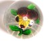 Clipboard, Baccarat crystal sulfide or St. Louis, decorated with a flower nineteenth
