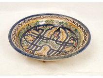 Dish or bowl or glazed earthenware, Morocco Maghreb twentieth