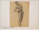 Naked Men Drawings Study Colarossi 20th