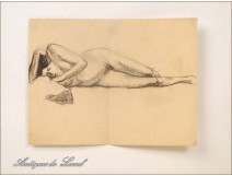 Naked Women Drawings Study Colarossi 20th