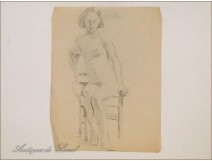 Naked Women Drawings Study Colarossi 20th